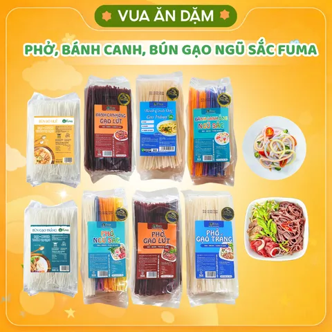 (Tổng Hợp) Phở, Bánh Canh, Bún gạo ngũ sắc FUMA cho bé ăn dặm /ăn kiêng Eatclean