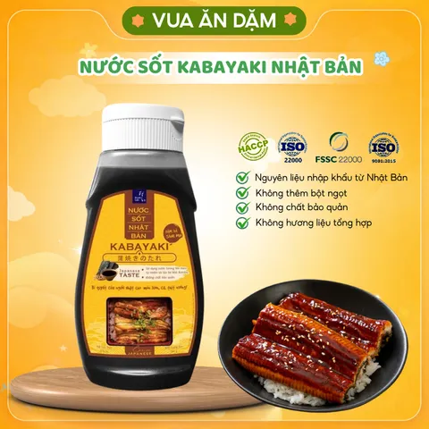  Nước Sốt KABAYAKI Nhật Bản Truyền Thống Dùng Cho Bé Từ 1 Tuổi và Gia Đình, Chay Mặn Đều Dùng Được