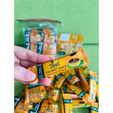 Đường Thốt Nốt (Thnot) hữu cơ gói nhỏ dạng Mịn 5g và dạng Mật 5ml (Mẫu Mới)
