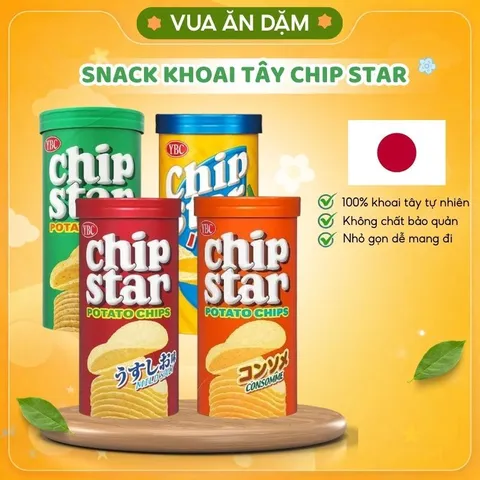 Bánh Snack Khoai Tây Chip Star Nhật Bản 50G cho bé từ 1 tuổi (02/2027)