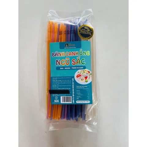 Bánh Canh ống ngũ sắc và gạo lứt FUMA 400gr cho bé ăn dặm / ăn kiêng Eatclean