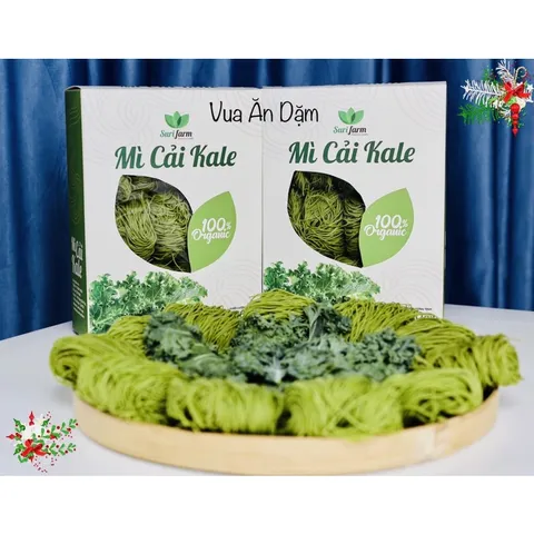 [SURI FRAM] Mì Cải Kale | Hoa đậu biếc | Rau củ hữu cơ cho bé ăn dặm, ăn Eat Clean