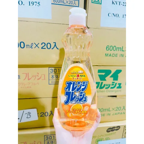 Nước rửa chén hữu cơ Rocket rửa chén bát ăn dặm cho bé 600ml (Made in Japan)