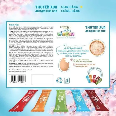 Gia vị rắc cơm Thuyền Xưa 5 vị cho bé ăn dặm từ 1 tuổi