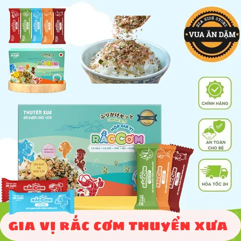 Gia vị rắc cơm Thuyền Xưa 5 vị cho bé ăn dặm từ 1 tuổi