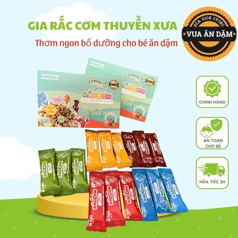 Gia vị rắc cơm Thuyền Xưa 5 vị cho bé ăn dặm từ 1 tuổi