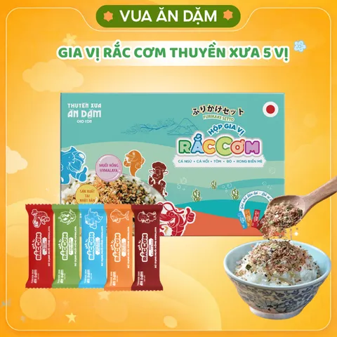Gia vị rắc cơm Thuyền Xưa 5 vị cho bé ăn dặm từ 1 tuổi