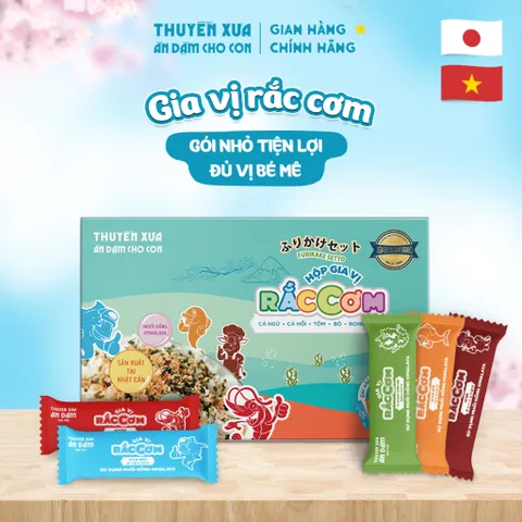 Gia vị rắc cơm Thuyền Xưa 5 vị cho bé ăn dặm từ 1 tuổi