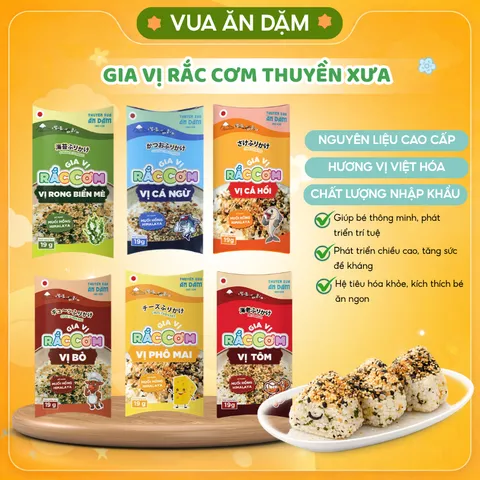 Gia vị rắc cơm Thuyền Xưa cho bé ăn dặm từ 1 tuổi