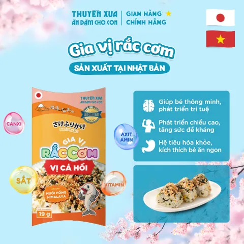 Gia vị rắc cơm Thuyền Xưa cho bé ăn dặm từ 1 tuổi