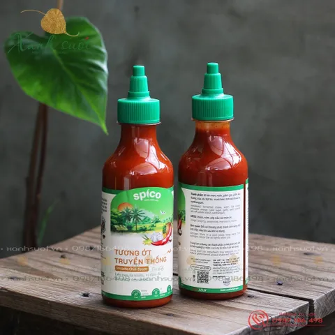 Tương Ớt Truyền Thống SPICO Chai 290gr Tương Ớt Không Chất Bảo Quản Không Hương Liệu Nhân Tạo Không Bột Ngọt
