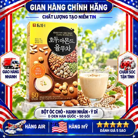 BỘT NGŨ CỐC DINH DƯỠNG CÁC LOẠI HẠT DAMTUH HÀN QUỐC HỘP 50 GÓI