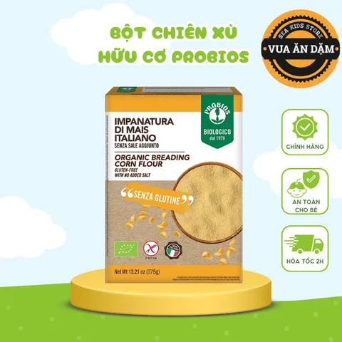 Bột chiên xù hữu cơ Probios Ý cho bé ăn dặm