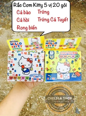 GIA VỊ RẮC CƠM HELLO KITTY CHO BÉ ăn dặm từ 1tuổi