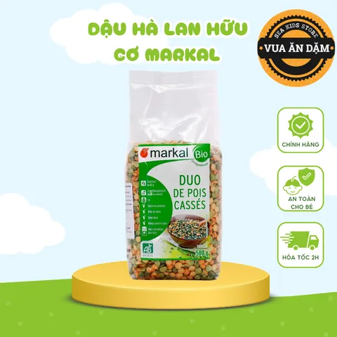 Đậu Hà Lan Xanh Vàng Hữu Cơ Markal 500g