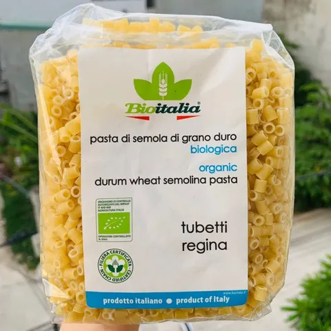 Nui Ống Ngắn Hữu Cơ Bioitalia / Nui ống, nui xoắn hữu cơ Berruto cho bé ăn dặm
