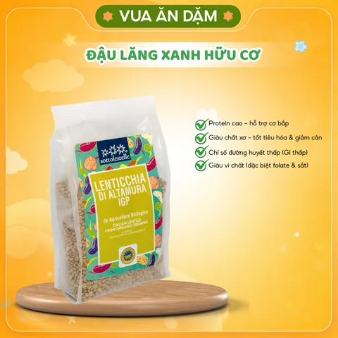 (Mới) ĐẬU LĂNG XANH HỮU CƠ EDISON / SOTTO Ý
