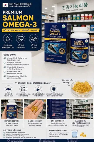 VIÊN UỐNG BỔ SUNG OMEGA 3 & DHA Hàn Quốc Chính Hãng BKHEKR