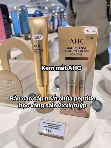 Kem Dưỡng Mắt Và Mặt AHC Age Defense 2-Trong-1 40ml - Dưỡng Ẩm, Làm Mờ Nếp Nhăn, Phù Hợp Mọi Làn Da 