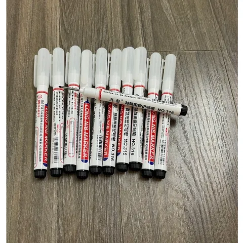 Bút đánh dấu lỗ sâu 20mm khô nhanh , bền màu kháng nước dùng trên mọi chất liệu,bút đánh dấu ngòi dài 3 màu 889426