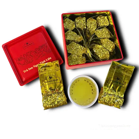 Trà Đinh Ướp Sen Ngọc Tỉnh Liên 100gram Trà Sạch Tân Cương Xanh