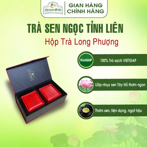 Trà Sen Ngọc Tỉnh Liên  Hộp Long Phượng,Đại Việt , Hứng Dừa , Tứ Long Trà Sạch Tân Cương Xanh