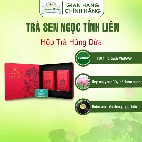 Trà Sen Ngọc Tỉnh Liên  Hộp Long Phượng,Đại Việt , Hứng Dừa , Tứ Long Trà Sạch Tân Cương Xanh