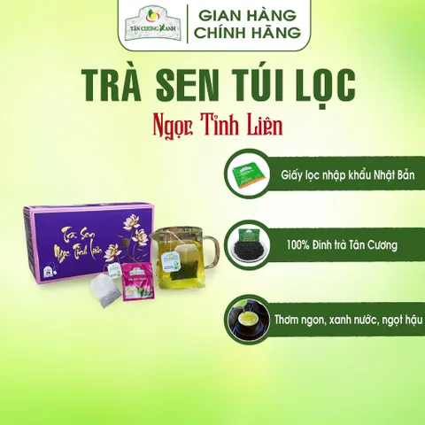 Hộp Trà Túi Lọc : Trà Xanh, Trà Sen, Trà Nhài, Trà Cúc, Hồng Trà, Ô Long Trà Sạch Tân Cương Xanh