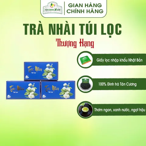 Hộp Trà Túi Lọc : Trà Xanh, Trà Sen, Trà Nhài, Trà Cúc, Hồng Trà, Ô Long Trà Sạch Tân Cương Xanh