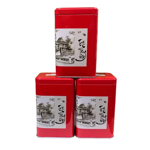 Hộp Trà Đinh Ướp Sen Ngọc Tỉnh Liên QT10 - 100g Trà Sạch Tân Cương Xanh