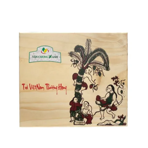 Trà Tân Cương 300gram Hộp Gỗ Thông , Hộp Trà Tân Cương Gỗ Thông TCX 3 - 300gram Trà Ấm
