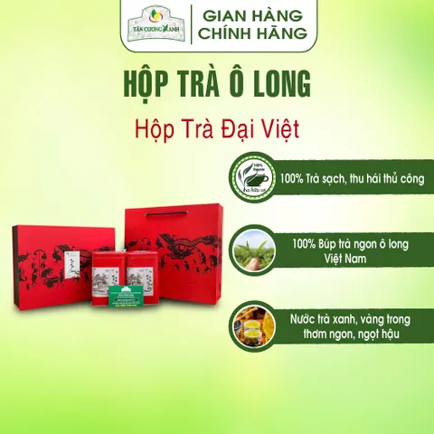 Bộ Trà Ô Long : Hứng Dừa  /Đại Việt / Long Phượng / Tứ Long Quà Tặng Cao Cấp Trà Sạch Tân Cương Xanh