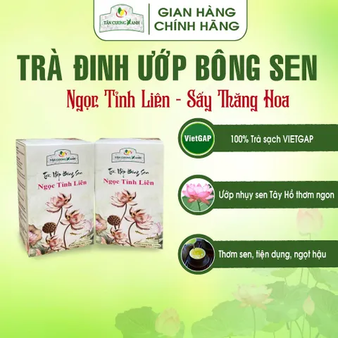 Trà Ướp Bông Sen Tây Hồ ( 1 Bông) / Hộp Trà Đinh Ướp Bông Sen Sấy Thăng Hoa Ngọc Tỉnh Liên Trà Sạch Tân Cương Xanh