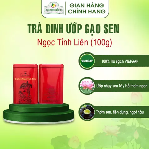Trà Đinh Ướp Gạo Sen Ngọc Tỉnh Liên 100gram / Trà Sen Ngọc Tỉnh Liên - Tiến Vua 200gram Trà Sạch Tân Cương Xanh