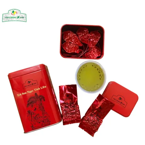 Trà Đinh Ướp Gạo Sen Ngọc Tỉnh Liên 100gram / Trà Sen Ngọc Tỉnh Liên - Tiến Vua 200gram Trà Sạch Tân Cương Xanh