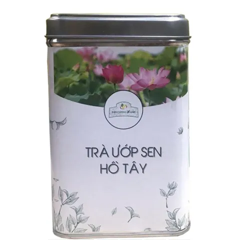 Trà Ướp Sen Tây Hồ TCX01/Hộp Trà Đinh Ướp Sen Ngọc Tỉnh Liên QT10/Trà Sen Ngọc Tỉnh Liên Hộp Rồng Vàng - 100gram