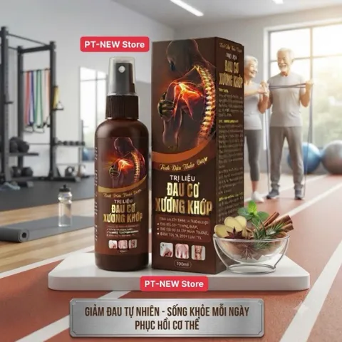 Xịt Tinh Dầu Xoa Bóp ĐAU CƠ XƯƠNG KHỚP 100ml-Hỗ Trợ Giảm Đau Mỏi Cơ,Xương Khớp,Vai Gáy,Tê Bì Chân Tay