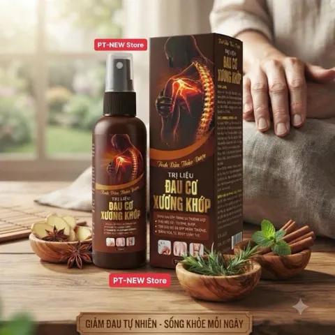 Xịt Tinh Dầu Xoa Bóp ĐAU CƠ XƯƠNG KHỚP 100ml-Hỗ Trợ Giảm Đau Mỏi Cơ,Xương Khớp,Vai Gáy,Tê Bì Chân Tay