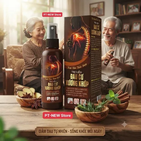 Xịt Tinh Dầu Xoa Bóp ĐAU CƠ XƯƠNG KHỚP 100ml-Hỗ Trợ Giảm Đau Mỏi Cơ,Xương Khớp,Vai Gáy,Tê Bì Chân Tay
