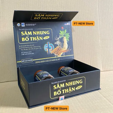 [Chính hãng] SÂM NHUNG BỔ THẬN New(hộp/2lọ/60v)Bổ sung dưỡng chất,hỗ trợ tăng cường sức khỏe đề kháng