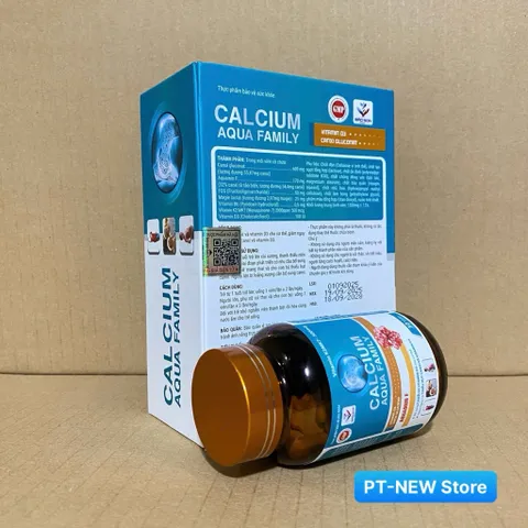 (Canxi Hữu Cơ) CALCIUM AQUA-Hỗ Trợ Phát Triển Chiều Cao, Bổ sung Canxi Tảo Biển D3 cho xương(h/30v)