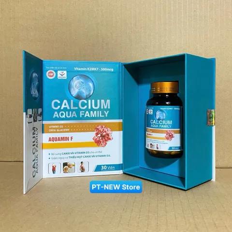 (Canxi Hữu Cơ) CALCIUM AQUA-Hỗ Trợ Phát Triển Chiều Cao, Bổ sung Canxi Tảo Biển D3 cho xương(h/30v)