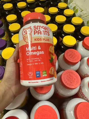 KẸO DẺO VITAMIN VÀ OMEGA 3 CHO BÉ SMARTYPANTS KIDS PLUS MỸ 180V