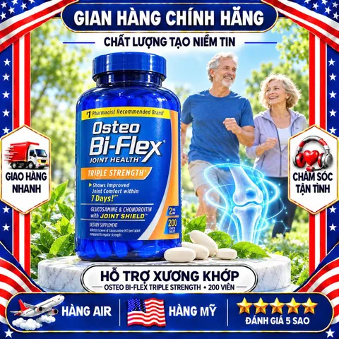 VIÊN BỔ KHỚP OSTEO BI-FLEX TRIPLE STRENGTH MỸ HỘP 200 VIÊN CHUẨN AIR