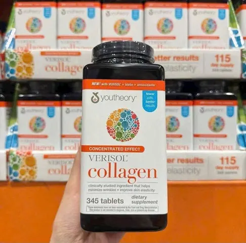 VIÊN UỐNG COLLAGEN YOUTHEORY VERISOL MẪU MỚI MỸ HỘP 345 VIÊN