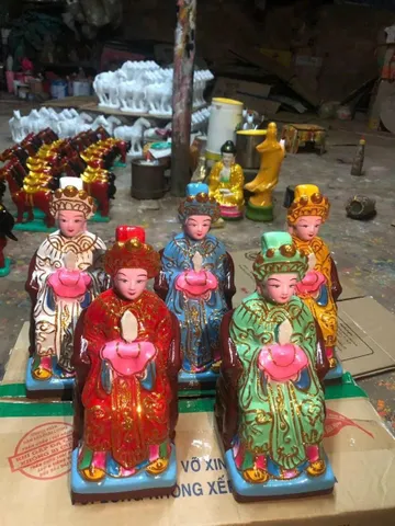 CHUYÊN SĨ TƯỢNG ĐẤT NUNG ĐỊA MẪU, NGỌC HOÀNG, LINH SƠN, CHÚA XỨ, CỐ HỶ, NGŨ HÀNH 40CM DƯƠNG KHOA