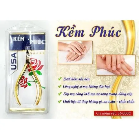 Kềm cắt da kềm phúc thép USA [cam kết chính hãng] - kìm nhặt da thép không gỉ chuyên dụng làm nail  CÓ HOẢ TỐC