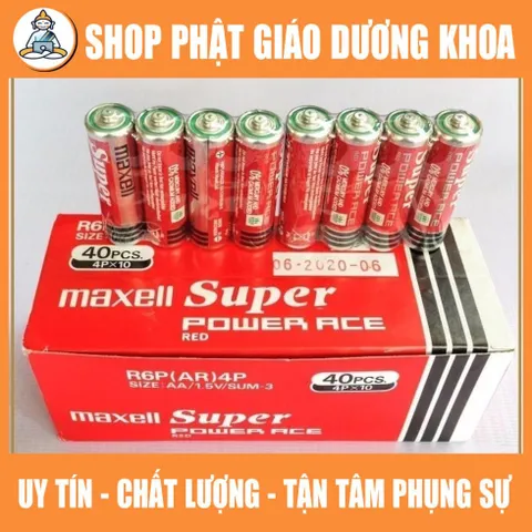 Vỉ 4 Viên Pin Tiểu Maxell AA Nguyên Seal