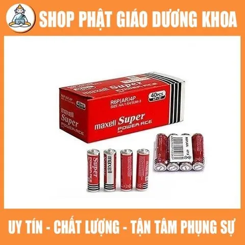 Vỉ 4 Viên Pin Tiểu Maxell AA Nguyên Seal