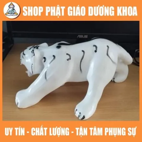 Tượng thờ hổ trắng 30cm ( đất nung)